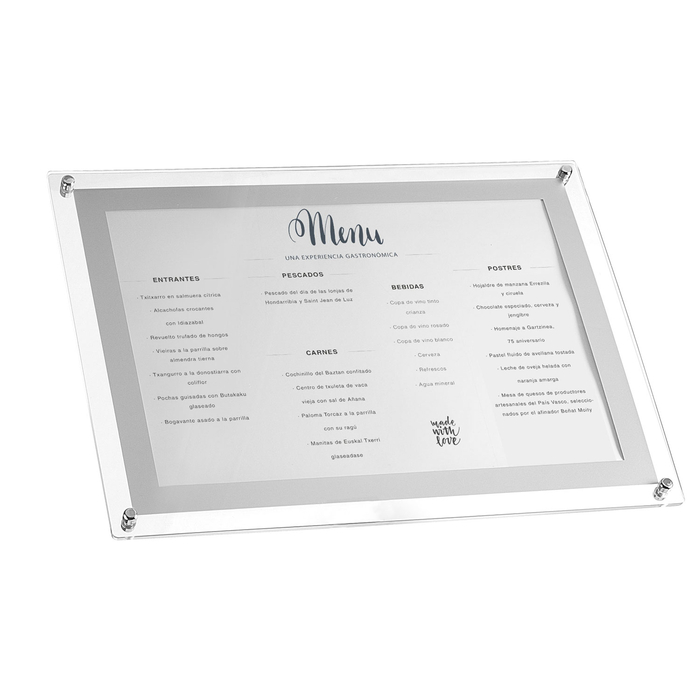 PORTA MENU ACRILICO A3 39403 - LACOR - 8414271394034