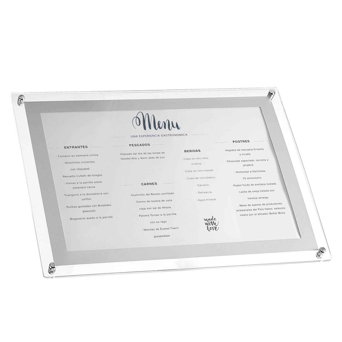 PORTA MENU ACRILICO A4 39404 - LACOR - 8414271394041