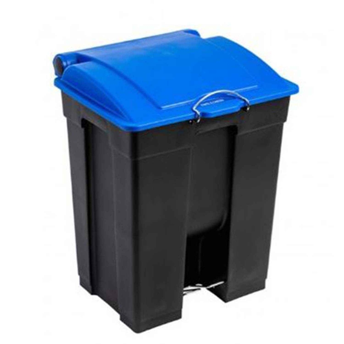 BALDE 60LT LATTE PRETO C/TAMPA AZUL PEDAL 770 - PALMA & PALMA - 0050026299