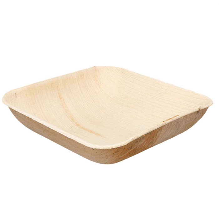 PALM LEAF SQUARE BOWL 15XH4CM PACK 25UN - GARCIA DE POU - 8420499223957