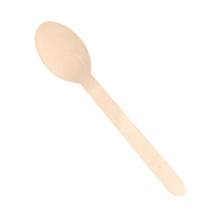 WOOD NATURAL SPOON 16CM PACK 100UN - GARCIA DE POU - 8420499166964