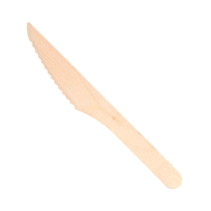 FACA NATURAL MADEIRA 16CM PACK 100UN - GARCIA DE POU - 8420499166971