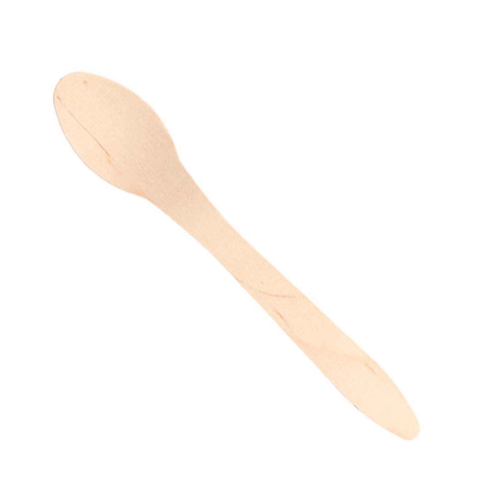 NATURAL WOOD SPOON 18.7CM PACK 100UN - GARCIA DE POU - 8420499224688