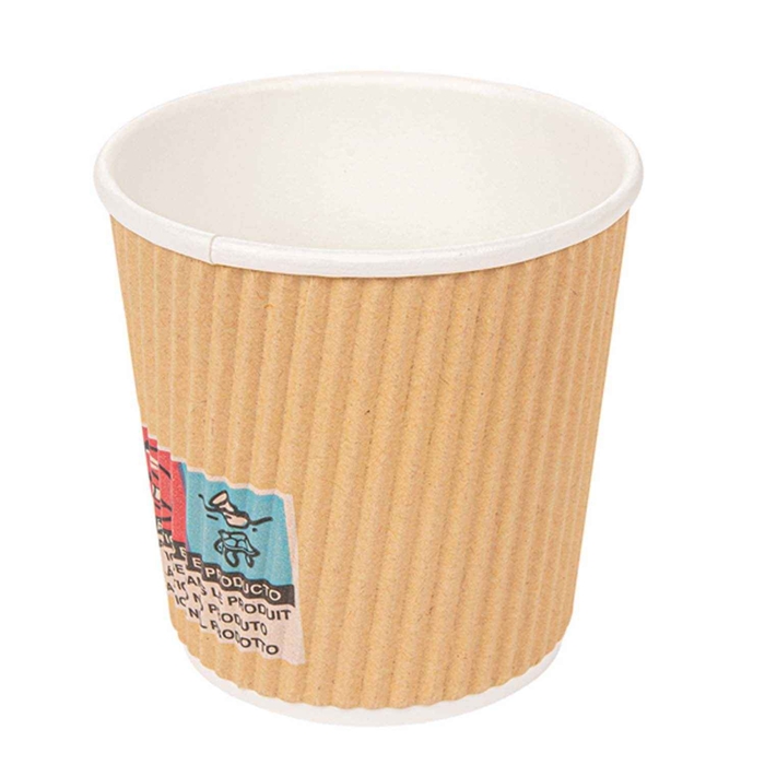 HOT DRINKS CUP KRAFT 120ML PACK 1000UN - GARCIA DE POU - 18420499180752