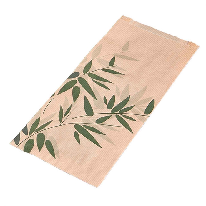 PACK OF 500 PAPER BAGS - ‘FEEL GREEN’ - 32 G/M² - 12 + 5 X 22 CM - NATURAL KRAFT - GARCIA DE POU - 8420499355061