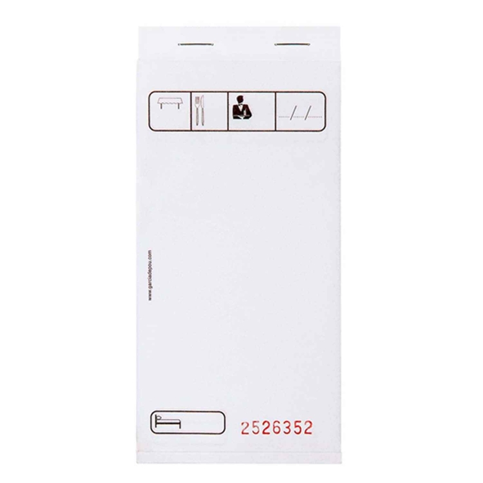 PACK OF 10 MINI DUPLICATE AUTOCOPY ORDER PADS - 50 x 2 SHEETS - 7.5 x 15 CM - WHITE - GARCIA DE POU - 8420499177083