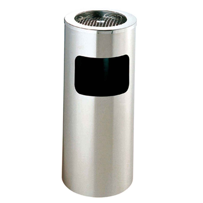 PAPELEIRA INOX CILINDRICA 25X60CM CINZEIRO 128.08 - GARCIA DE POU - 18420499128082
