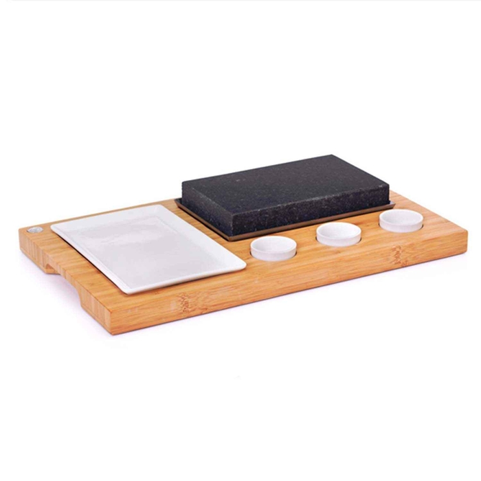 CONJ TABUA C/PEDRA 20X12CM C/3 TAÇAS+PRATO 204.15 - GARCIA DE POU - 18420499204151