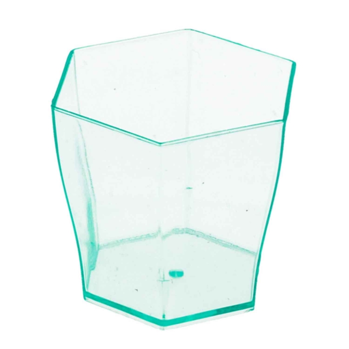 TAÇA 60ML HEXAG 4.7X4.6CM VERDE AGUA 130.19 C/24 - GARCIA DE POU - 8420499130194