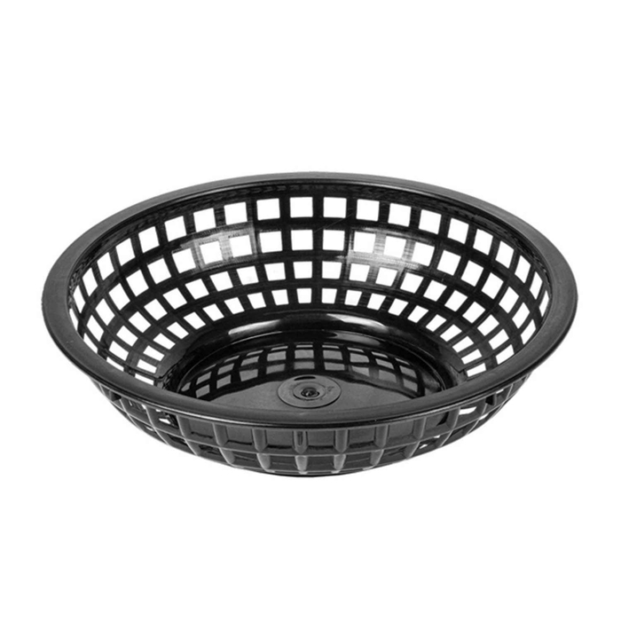 PLASTIC ROUND BLACK BREAD BASKET ø20X5CM - GARCIA DE POU - 8420499208510