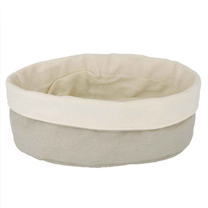 CESTO PAO ALGODAO CREME/CINZA ø20X9.5CM - GARCIA DE POU - 8420499198224