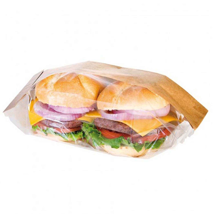 PACK OF 250 SANDWICH BAGS WITH WINDOW - 12 + 6 X 23 CM - GARCIA DE POU - 8420499204949