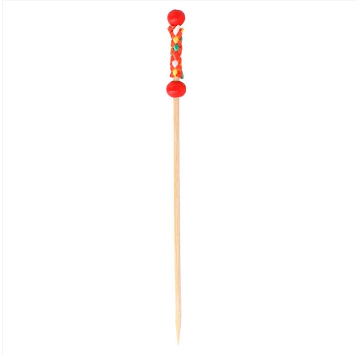PALITO BAMBOO 12CM VERMELHO 180.72 C/100 - GARCIA DE POU - 8420499180724