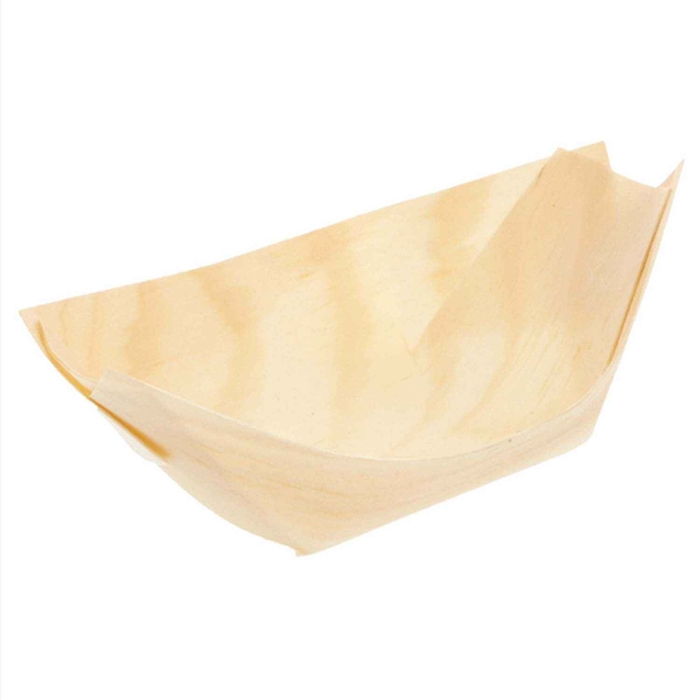 BARQUITA FOLHA MADEIRA 11X7XH2CM PACK 100UN - GARCIA DE POU - 8420499109305