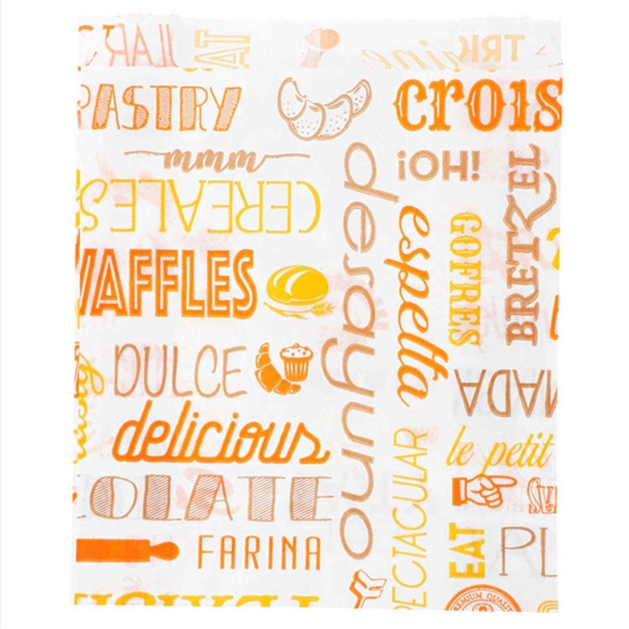 PACK 500 BOLSAS CROISSANTS ORANGE PAROLE 33 G/M2 1 - GARCIA DE POU - 8420499229140