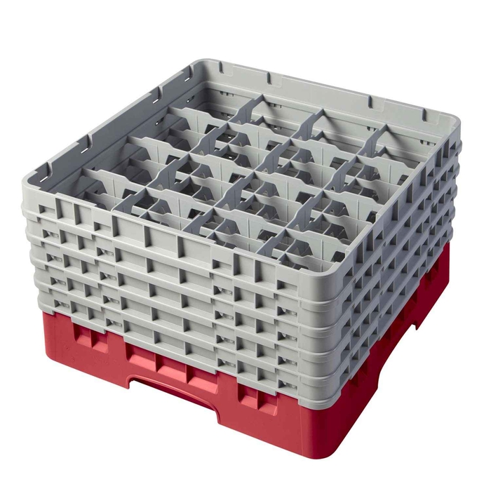 CESTA BASE 16 COMPARTIMENTOS VERMELHA 16S958163 - CAMBRO - 0200015215