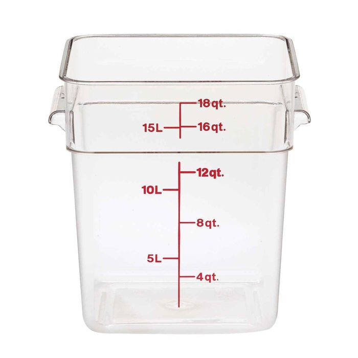 CAIXA MEDIDORA CAMWEAR TRANSP 17.2LT 18SFSCW135 - CAMBRO - 099511313631