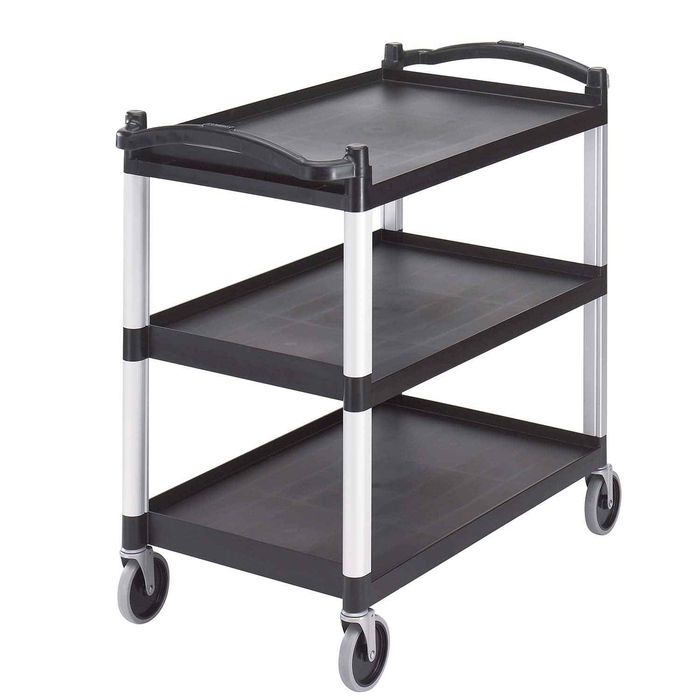 CARRO SERVIÇO 3 ANDARES PRETO BC340KD110 - CAMBRO - 099511950300