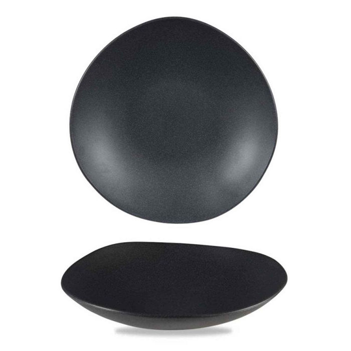 MELAMINA BUFFET TRACE BLACK GRANITE BOWL 32CM  - CHURCHILL - 5034414427400