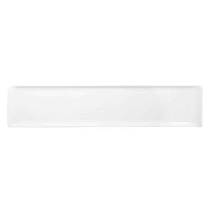 MELAMINE BUFFET WHITE RECTANGULAR TRAY 46X10CM - CHURCHILL - 5034414340624