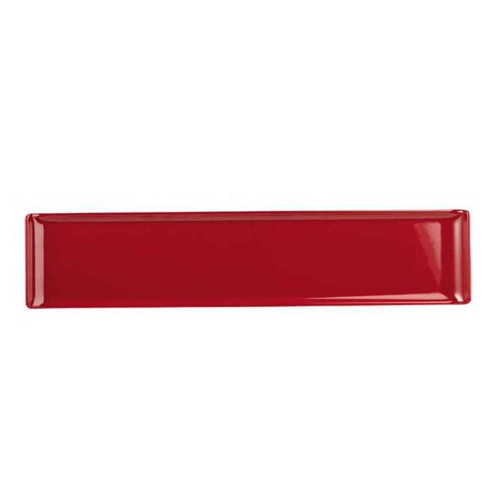 MELAMINE BUFFET RED RECTANGULAR TRAY 46X10CM - CHURCHILL - 5034414349078