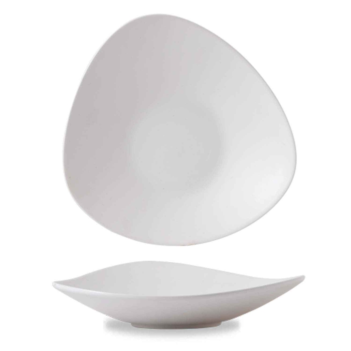 PRATO TRIANGULAR LOTUS 35CM MELAMINA ZPLWLP41 (C4) - CHURCHILL - 5034414402414