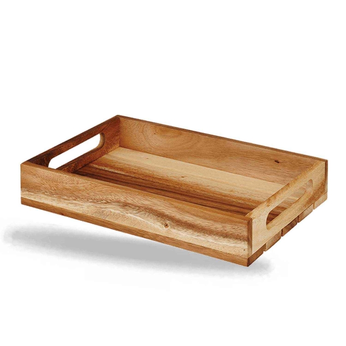 WOOD LARGE WOODEN CRATE 30X20X4.8CM ZCAWMWCR1 - CHURCHILL - 5034414390483
