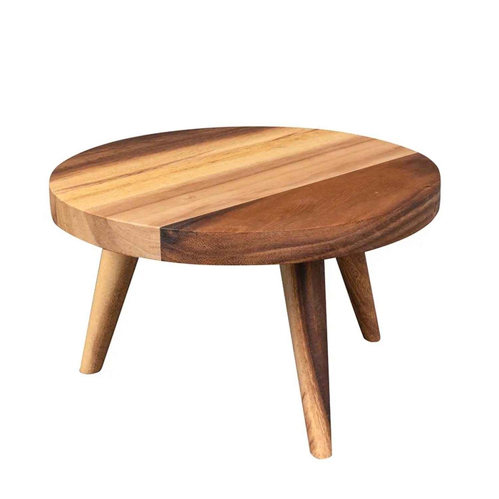 WOOD LARGE ROUND STAND 24X14.5CM ZCAWLRST1 - CHURCHILL - 5034414390520
