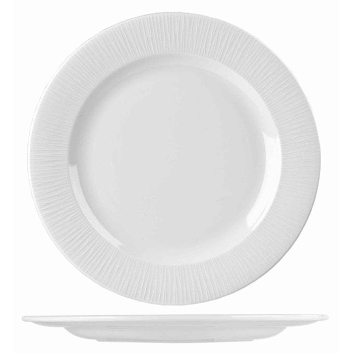 BAMBOO FOOTED ROUND PLATE 23.4CM WHBALF91 - CHURCHILL - 5034414354645