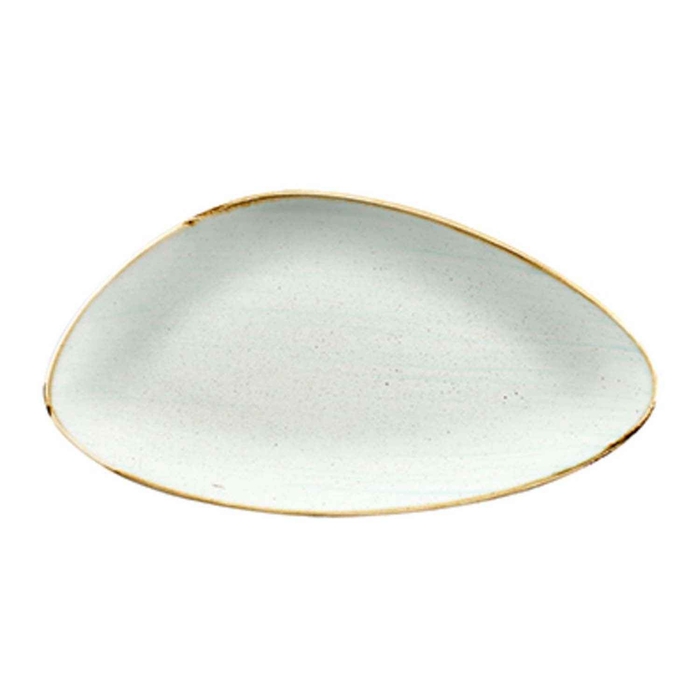 STONECAST BARLEY WHITE TRIANGLE PLATE 35X19CM - CHURCHILL - 5034414429053