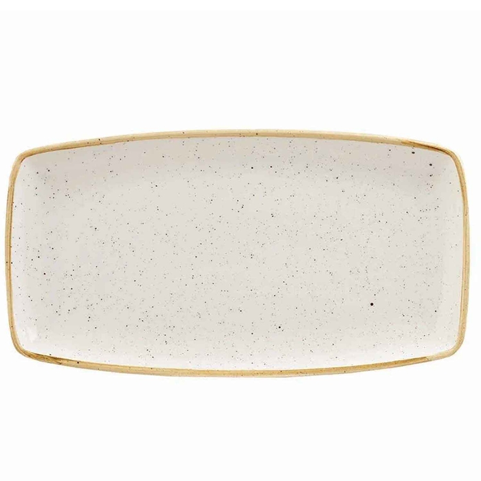 STONECAST BARLEY WHITE TRAY 35X18.5CM - CHURCHILL - 5034414375008