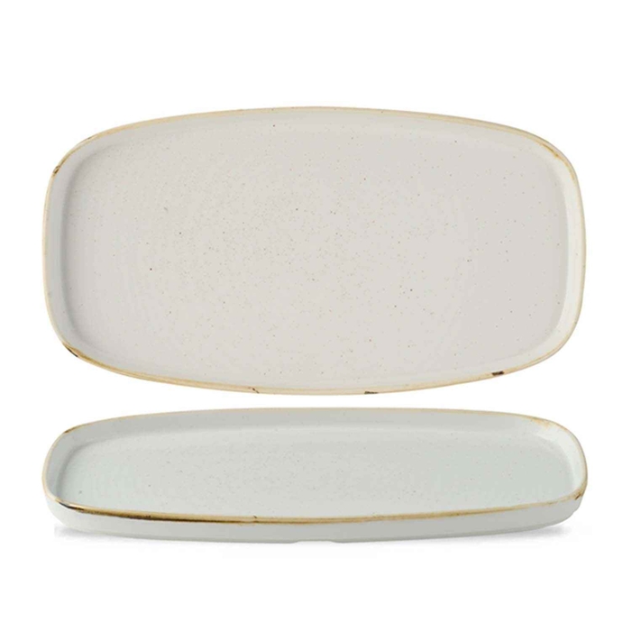 TRAVESSA 35X18.5CM ABA ALTA STONE BRANCO SWHSWO341 - CHURCHILL - 5034414462814