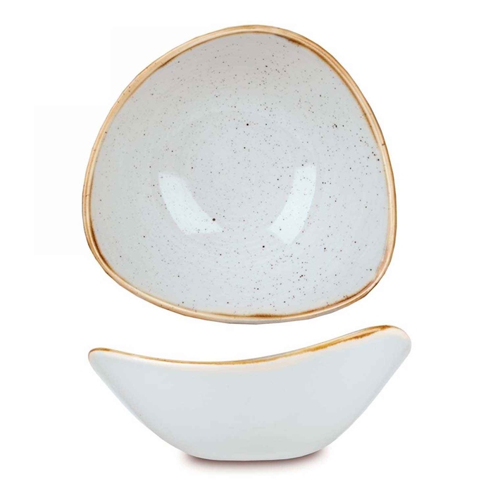 STONECAST BARLEY WHITE TAÇA TRIANGULAR 18.5CM - CHURCHILL - 5034414374940