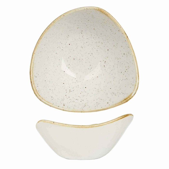 STONECAST BARLEY WHITE TAÇA TRIANGULAR 15.3CM - CHURCHILL - 5034414374933