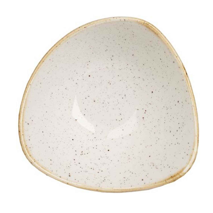STONECAST BARLEY WHITE TAÇA TRIANGULAR 23.5CM - CHURCHILL - 5034414374957