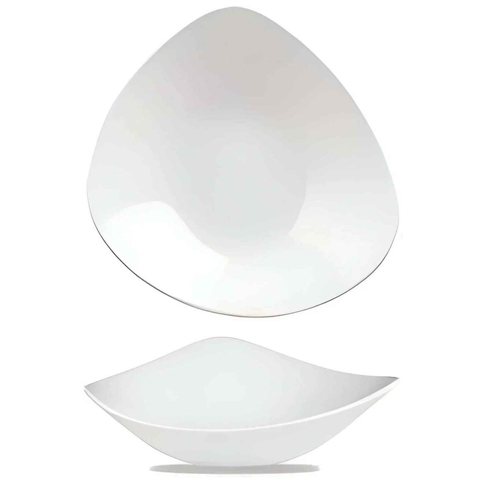 LOTUS TRIANGLE BOWL 18.5CM WHTRB71 - CHURCHILL - 5034414326635
