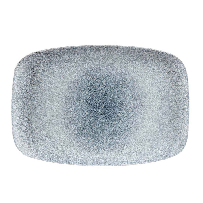 STUDIO PRINTS RAKU TOPAZ BLUE CHEFS OBLONG PLATTER - CHURCHILL - 5034414419962