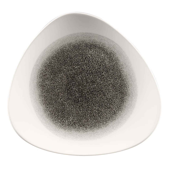 STUDIO PRINTS RAKU BLACK TRIANGLE PLATE 26.5CM - CHURCHILL - 5034414439199