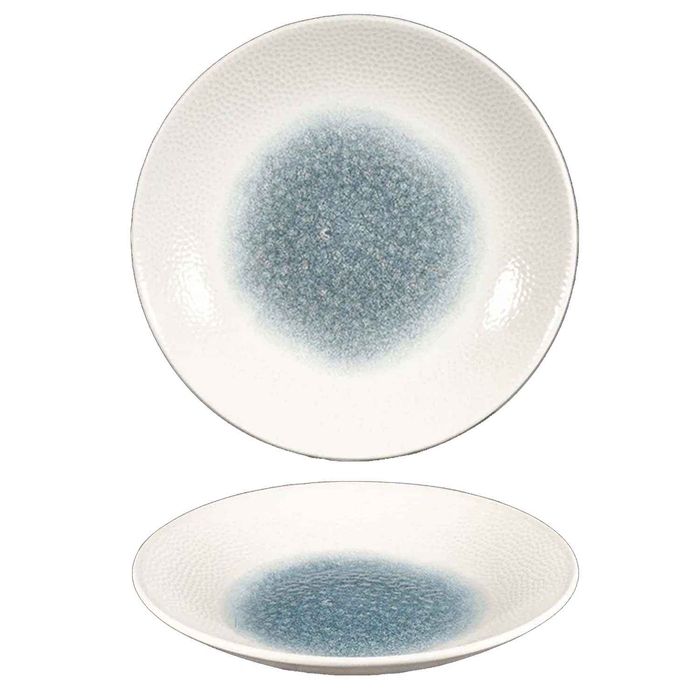 STUDIO PRINTS RAKU TOPAZ BLUE PRATO FUNDO 25.5CM - CHURCHILL - 5034414440782