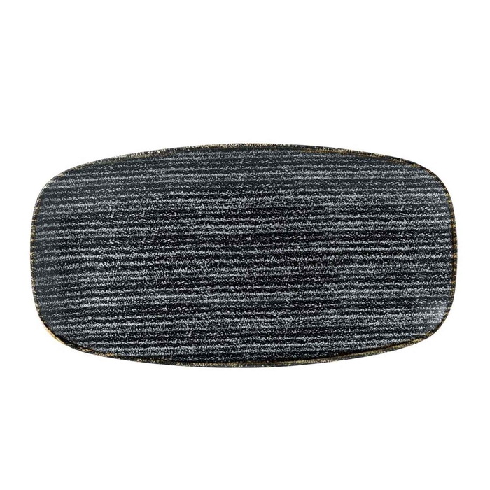 STUDIO PRINTS HOMESPUN CHARCOAL BLACK TRAVESSA - CHURCHILL - 5034414404852