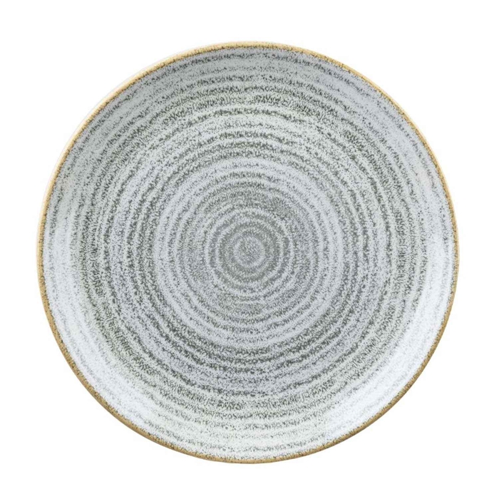 STUDIO PRINTS HOMESPUN STONE GREY PLATE ø16.5CM - CHURCHILL - 5034414397796