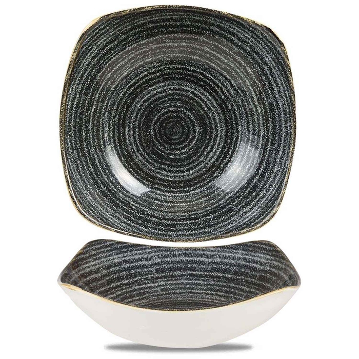 S.PRINTS HOMESPUN CHARCOAL BLACK TIGELA 23.5CM - CHURCHILL - 5034414409192