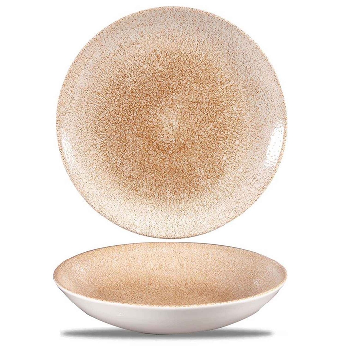 PRATO SOPA 24.8CM S. PRINTS RAKU ORANGE RKGOEVB91 - CHURCHILL - 5034414411652