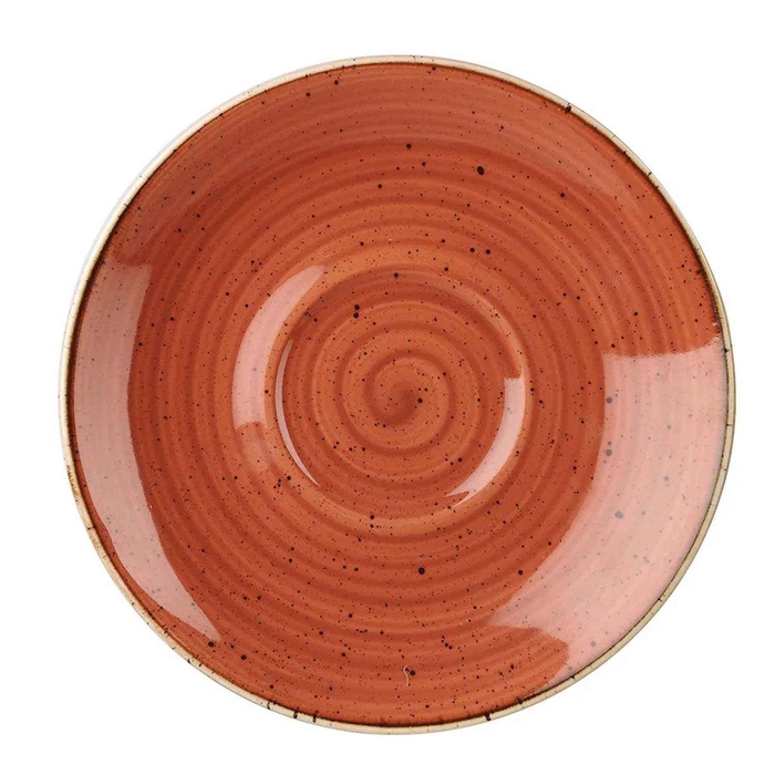 STONECAST SPICED ORANGE SAUCER ø15.6CM - CHURCHILL - 5034414382419