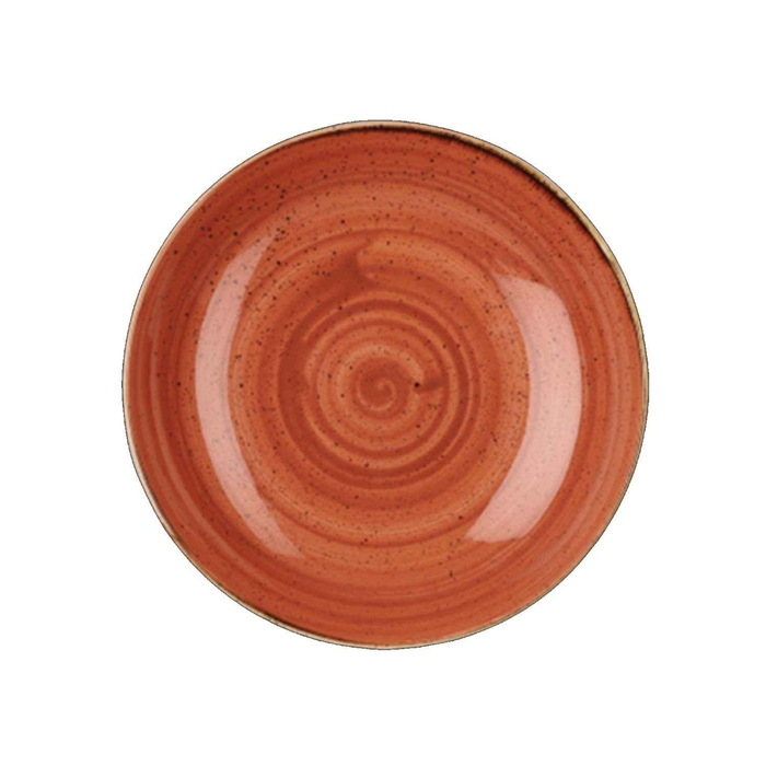 STONECAST SPICED ORANGE COUPE PLATE ø31CM  - CHURCHILL - 5034414382389