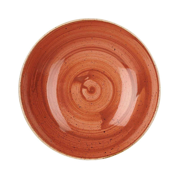 STONECAST SPICED ORANGE COUPE BOWL ø24.8CM - CHURCHILL - 5034414382549