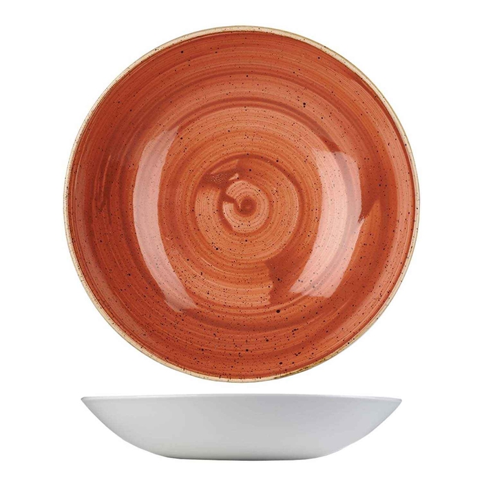 STONECAST SPICED ORANGE COUPE BOWL ø18.2CM - CHURCHILL - 5034414382532