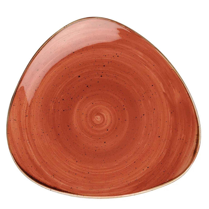 STONECAST ORANGE TRIANGLE PLATE 26.5CM SSOSTR101 - CHURCHILL - 5034414382617