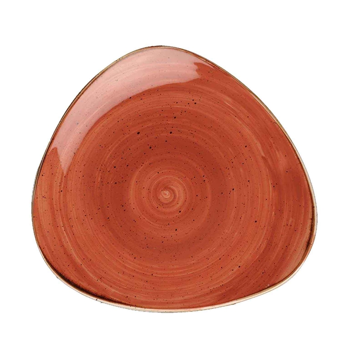 STONECAST SPICED ORANGE TRIANGLE PLATE 22.9CM - CHURCHILL - 5034414382600