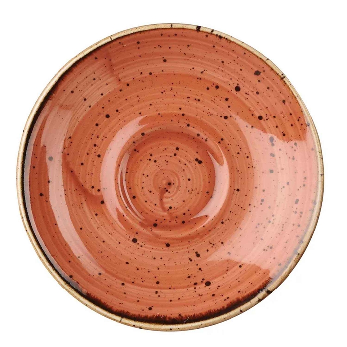 STONECAST SPICED ORANGE SAUCER ø11.8CM - CHURCHILL - 5034414382402